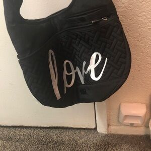 Lug Black and Silver Women's crossbody Bag